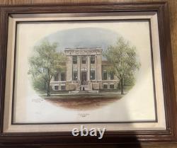 Gary Hawk Signed And Numbered Lithograph Iola Free Public Library