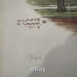 Gary Hawk Signed And Numbered Lithograph Iola Free Public Library