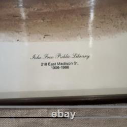 Gary Hawk Signed And Numbered Lithograph Iola Free Public Library