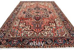 Geometric Vintage Traditional Large 8X11 Heriz Serapi Rug Farmhouse Boho Carpet