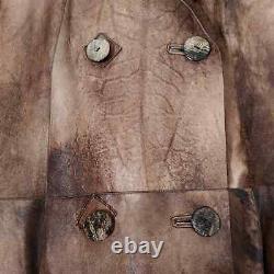 Gianfranco Ferre Reversible Fur Vintage 80s Long Double Breasted Overcoat Large