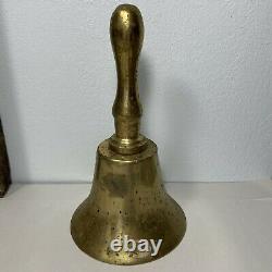 Great Western Railroad Railway 1878 Conductors Large Brass Hand Bell Antique