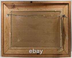 Guy Nez Jr Arizona Southwest Antique Native American Vinatge Cowboy Painting