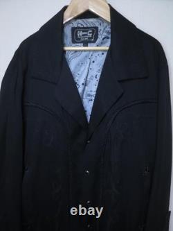 H BAR C Western Jacket L Black Embroidered Bolero