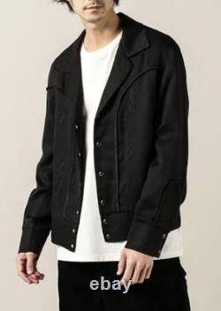 H BAR C Western Jacket L Black Embroidered Bolero
