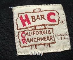 H Bar C 60's Vintage Double Eagle Mountain Pearl Snap Western Shirt Men's LRG
