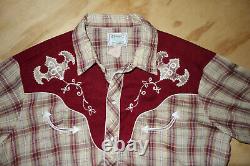 H Bar C Vintage Ranchwear Western Cowboy Shirt X-Large Pearl Snap