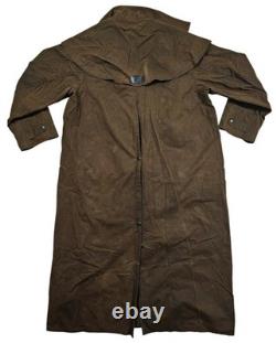 HOT Men's BARBOUR STOCKMAN CORDUROY Collar PLAID LINED BROWN WAXED TRENCH COAT L