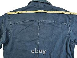 HOT VINTAGE 90's Men LEVIS @ CHORE WORKWEAR WHITE TAB BLUE CANVAS JACKET Jeans L