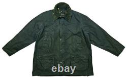 HOT VINTAGE Men's BARBOUR A105 BEDALE PARKA PLAID LINED GRAY WAXED Jacket C44 L