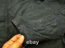 HOT VINTAGE Men's BARBOUR A105 BEDALE PARKA PLAID LINED GRAY WAXED Jacket C44 L