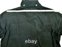 HOT VINTAGE Men's BARBOUR A105 BEDALE PARKA PLAID LINED GRAY WAXED Jacket C44 L