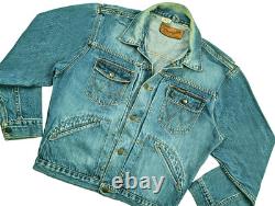 HOT VTG 50's REPRO Men's WRANGLER @ 111MJ SELVEDGE 6 Dots JACKET Denim Jeans L
