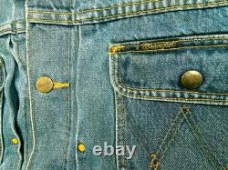HOT VTG 50's REPRO Men's WRANGLER @ 111MJ SELVEDGE 6 Dots JACKET Denim Jeans L