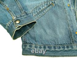 HOT VTG 50's REPRO Men's WRANGLER @ 111MJ SELVEDGE 6 Dots JACKET Denim Jeans L