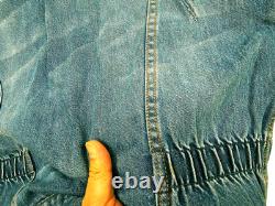 HOT VTG 50's REPRO Men's WRANGLER @ 111MJ SELVEDGE 6 Dots JACKET Denim Jeans L