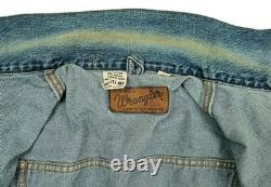 HOT VTG 50's REPRO Men's WRANGLER @ 111MJ SELVEDGE 6 Dots JACKET Denim Jeans L