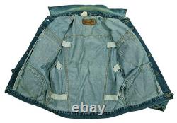 HOT VTG 50's REPRO Men's WRANGLER @ 111MJ SELVEDGE 6 Dots JACKET Denim Jeans L