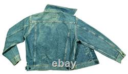 HOT VTG 90's Men LEE 0412 SANFORIZED TRUCKER 1 Pck Denim JACKET Jeans L (Fit M)