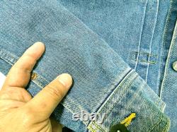 HOT VTG 90's Men LEE 0412 SANFORIZED TRUCKER 1 Pck Denim JACKET Jeans L (Fit M)