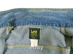 HOT VTG 90's Men LEE 0412 SANFORIZED TRUCKER 1 Pck Denim JACKET Jeans L (Fit M)