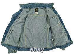 HOT VTG 90's Men LEE 0412 SANFORIZED TRUCKER 1 Pck Denim JACKET Jeans L (Fit M)