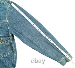 HOT VTG 90's Men LEE 0412 SANFORIZED TRUCKER 1 Pck Denim JACKET Jeans L (Fit M)