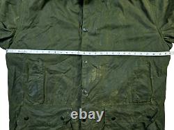 HOT VTG Men BARBOUR A400 NORTHUMBRIA PARKA WAXED WOOL LINED OLIVE Jacket C46 XL