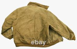 HOT VTG Men CARHARTT @ J14 BOMBER WORKWEAR FLEECE LINED BROWN CANVAS Jacket XXL HOT VTG Men CARHARTT @ J14 BOMBER WORKWEAR FLEECE LINED BROWN CANVAS Jacket XXL