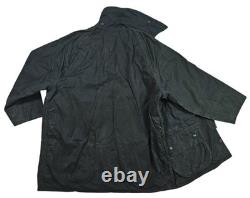 HOT VTG Men's BARBOUR A196 BEAUFORT PARKA LINED GRAY WAXED COAT Jacket C42 or L