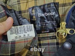 HOT VTG Men's BARBOUR A196 BEAUFORT PARKA LINED GRAY WAXED COAT Jacket C42 or L