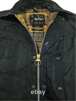 HOT VTG Men's BARBOUR A196 BEAUFORT PARKA LINED GRAY WAXED COAT Jacket C42 or L