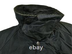 HOT VTG Men's BARBOUR A196 BEAUFORT PARKA LINED GRAY WAXED COAT Jacket C42 or L