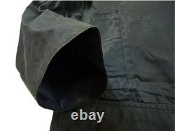HOT VTG Men's BARBOUR A196 BEAUFORT PARKA LINED GRAY WAXED COAT Jacket C42 or L