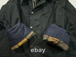 HOT VTG Men's BARBOUR A196 BEAUFORT PARKA LINED GRAY WAXED COAT Jacket C42 or L