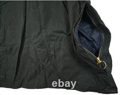 HOT VTG Men's BARBOUR A196 BEAUFORT PARKA LINED GRAY WAXED COAT Jacket C42 or L