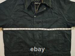 HOT VTG Men's BARBOUR A196 BEAUFORT PARKA LINED GRAY WAXED COAT Jacket C42 or L