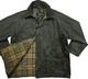 HOT VTG Men's BARBOUR A196 BEAUFORT PARKA LINED GRAY WAXED COAT Jacket C44 or L