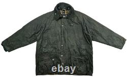 HOT VTG Men's BARBOUR A196 BEAUFORT PARKA LINED GRAY WAXED COAT Jacket C44 or L