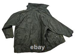 HOT VTG Men's BARBOUR A196 BEAUFORT PARKA LINED GRAY WAXED COAT Jacket C44 or L