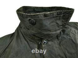 HOT VTG Men's BARBOUR A196 BEAUFORT PARKA LINED GRAY WAXED COAT Jacket C44 or L