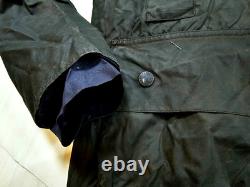 HOT VTG Men's BARBOUR A196 BEAUFORT PARKA LINED GRAY WAXED COAT Jacket C44 or L