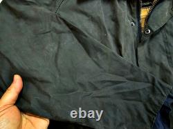 HOT VTG Men's BARBOUR A196 BEAUFORT PARKA LINED GRAY WAXED COAT Jacket C44 or L