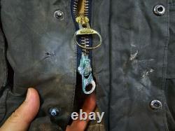 HOT VTG Men's BARBOUR A196 BEAUFORT PARKA LINED GRAY WAXED COAT Jacket C44 or L
