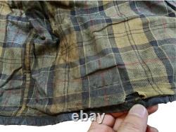 HOT VTG Men's BARBOUR A196 BEAUFORT PARKA LINED GRAY WAXED COAT Jacket C44 or L