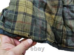 HOT VTG Men's BARBOUR A196 BEAUFORT PARKA LINED GRAY WAXED COAT Jacket C44 or L