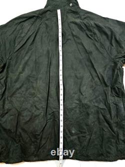 HOT VTG Men's BARBOUR A196 BEAUFORT PARKA LINED GRAY WAXED COAT Jacket C44 or L