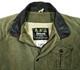 HOT VTG Men's BARBOUR @ A780 MOLESKIN SPORTS PARKA LEATHER Collar OLIVE Jacket L