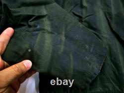HOT VTG Men's BARBOUR @ BORDER PARKA WAXED LINED SAGE GREEN COAT Jacket C44 XL