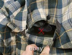 HOT VTG Men's BARBOUR @ BORDER PARKA WAXED LINED SAGE GREEN COAT Jacket C44 XL